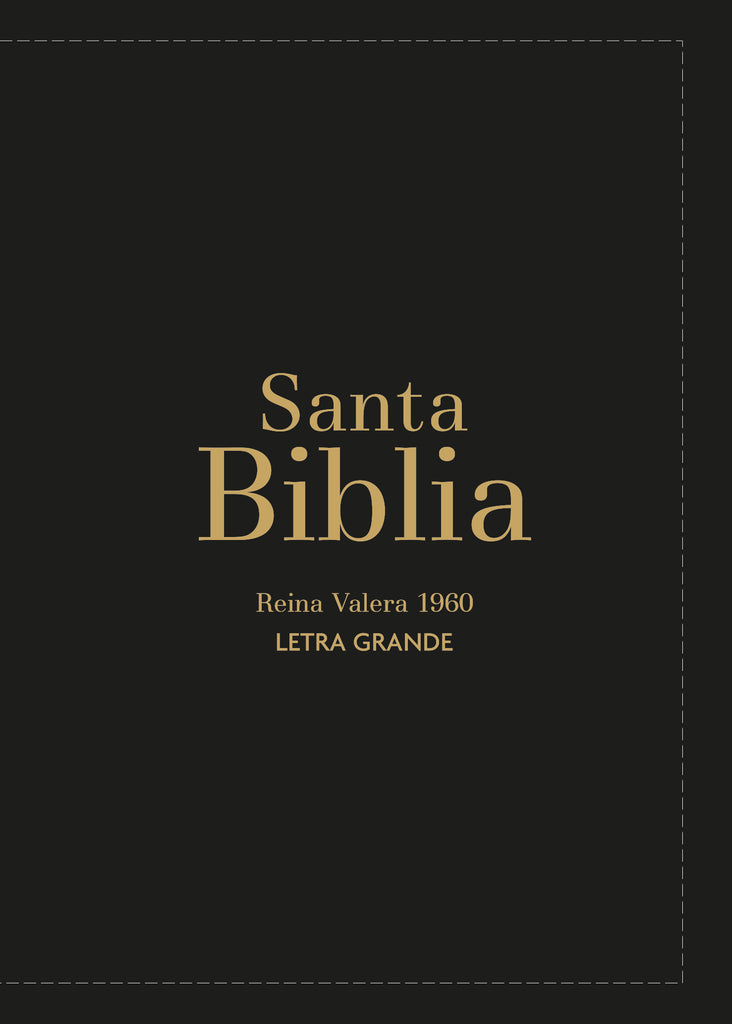 Biblia RVR 1960 Compacta Letra Grande 11 puntos Símil Piel Negro con Cierre y Índice