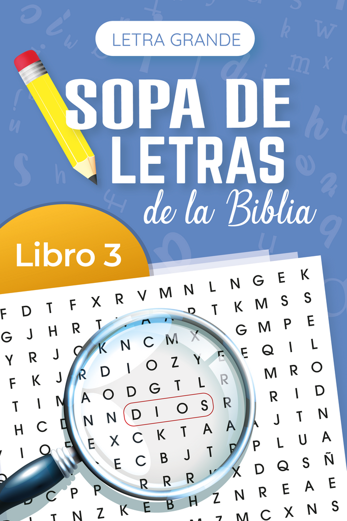 SOPA DE LETRAS DE LA BIBLIA LETRA GRANDE LIBRO 3