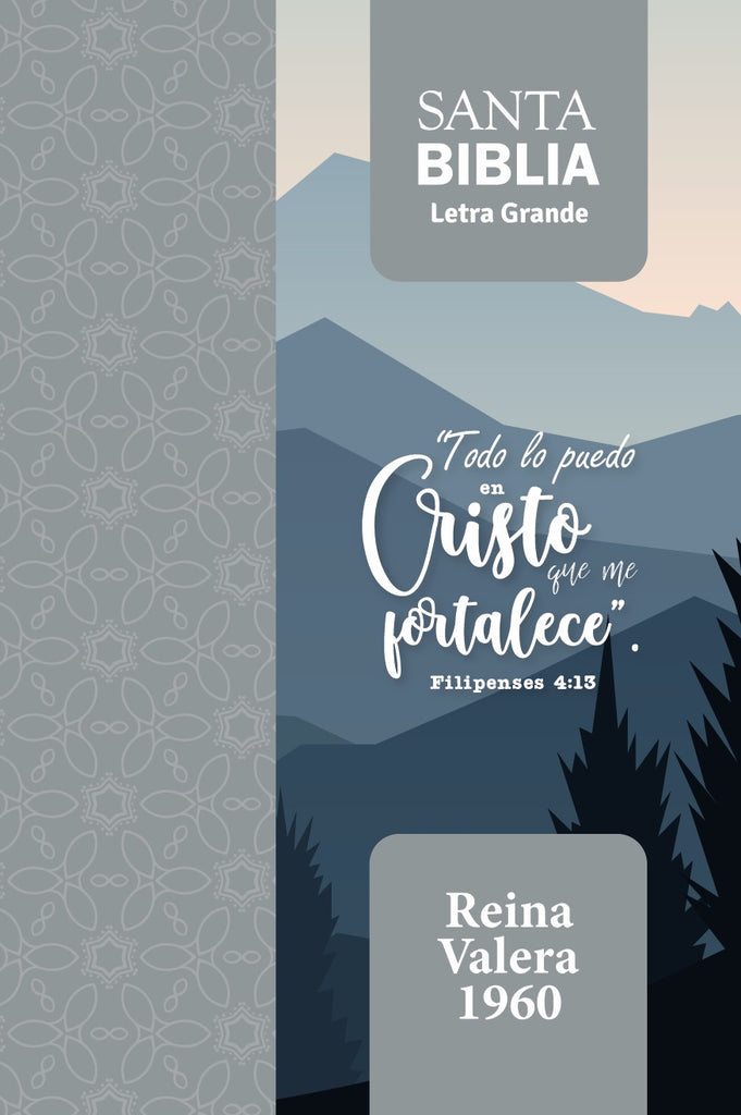 BIBLIA RVR 1960 LETRA GRANDE TAMANO MANUAL FILIPENSES 4:13 CON CIERRE CON INDICE
