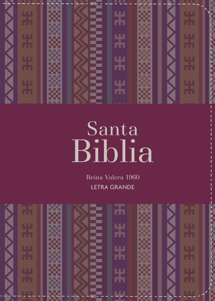 Biblia RVR 1960 Compacta Letra Grande 11 puntos Símil Piel Andina Borgoña