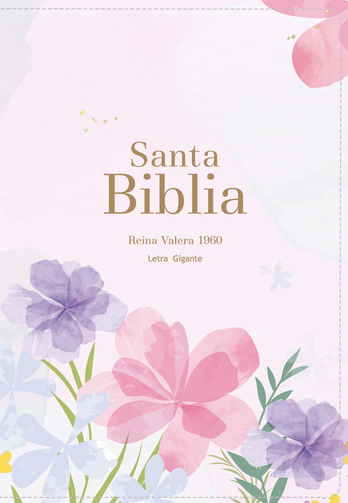 BIBLIA RVR 1960 LETRA GIGANTE 14 PUNTOS SIMIL PIEL VIOLETA CLARO