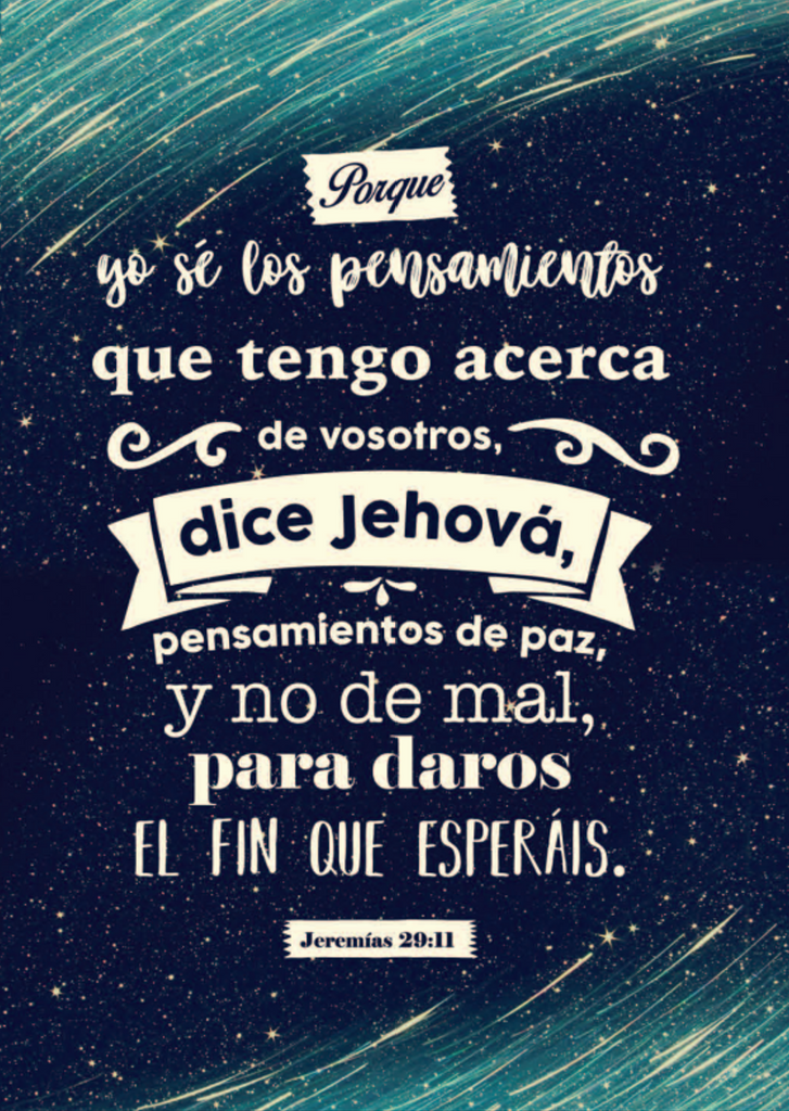 Porque yo sé los pensamientos– Jeremías 29:11 - Diario y Cuaderno de Notas