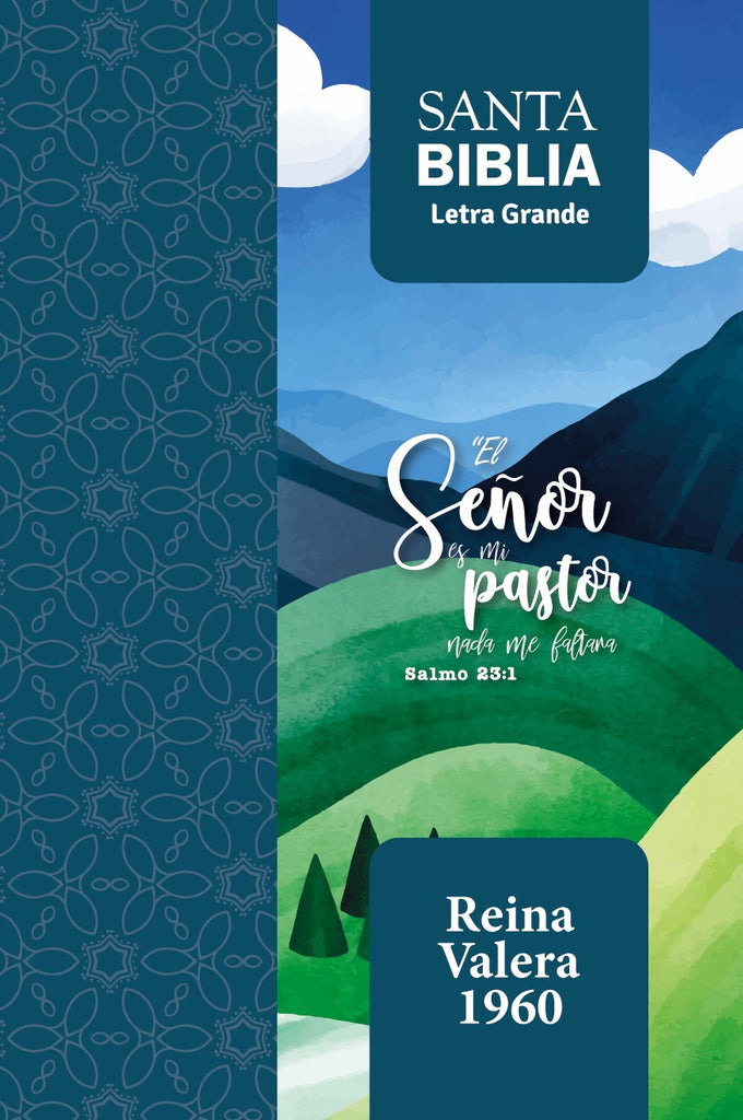 BIBLIA RVR 1960 LETRA GRANDE TAMANO MANUAL SALMO 23:1 CON CIERRE CON INDICE
