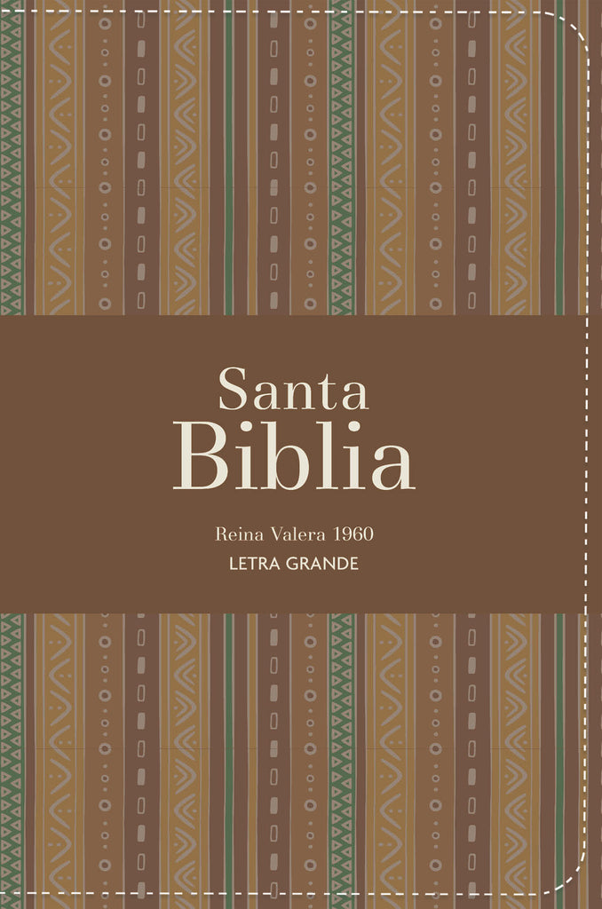 Biblia RVR 1960 Compacta Letra Grande 11 puntos Símil Piel Andina Marrón Café