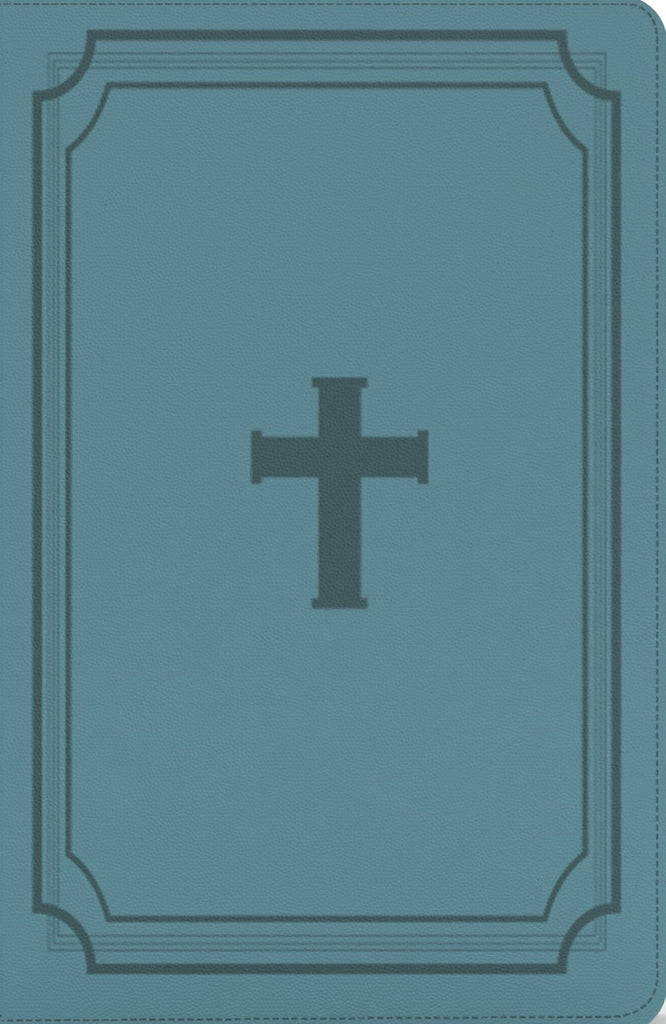BIBLIA RVR 1960 LETRA GRANDE TAMANO MANUAL CRUZ AZUL ACERO CON CIERRE E INDICE