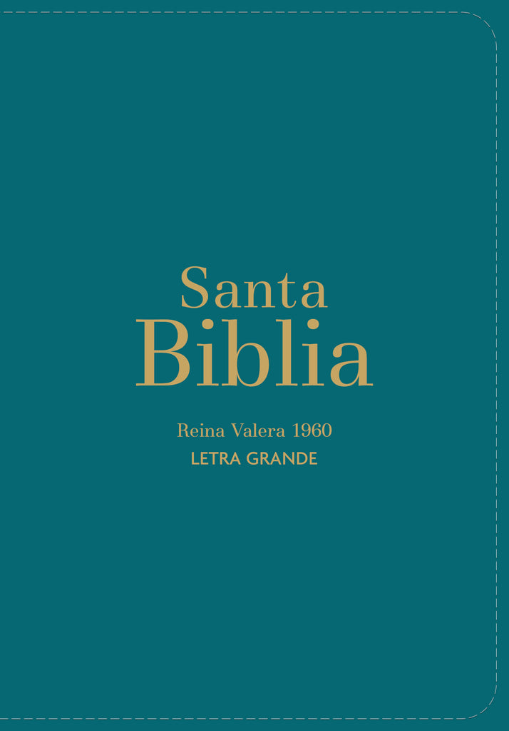 Biblia RVR 1960 Compacta Letra Grande 11 puntos Símil Piel Pino Verde