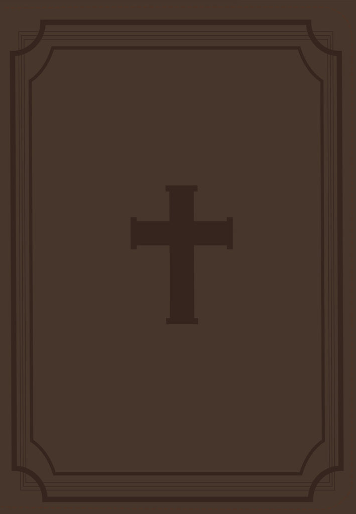 BIBLIA RVR 1960 LETRA GIGANTE 14 PUNTOS SIMIL CRUZ MARRON