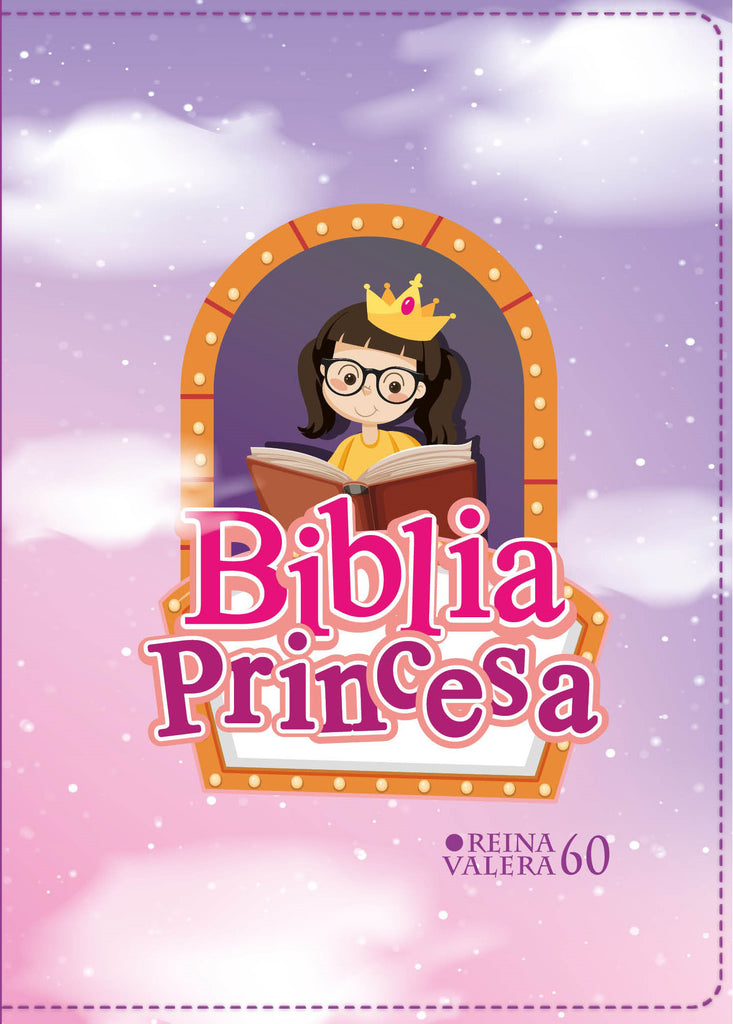 BIBLIA RVR 1960 COMPACTA PARA NIÑAS PRINCESA VINILO CON CIERRE