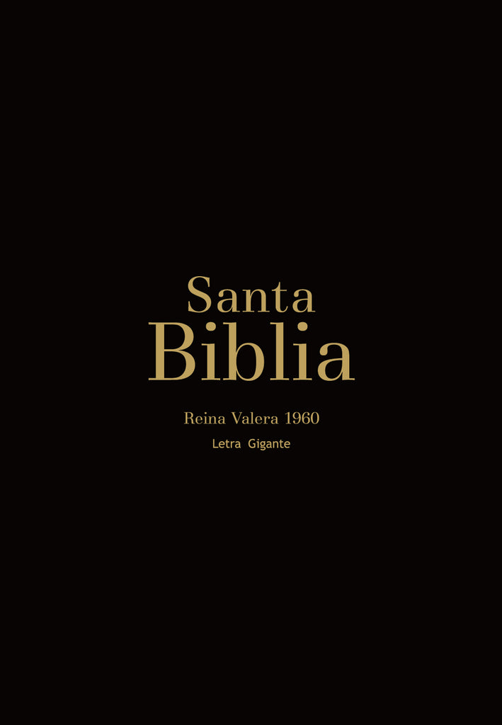 BIBLIA RVR 1960 LETRA GIGANTE 14 PUNTOS SIMIL PIEL NEGRO
