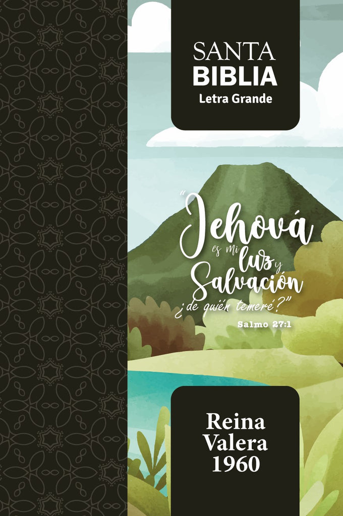 BIBLIA RVR 1960 LETRA GRANDE TAMANO MANUAL SALMO 27:1 CON CIERRE CON INDICE