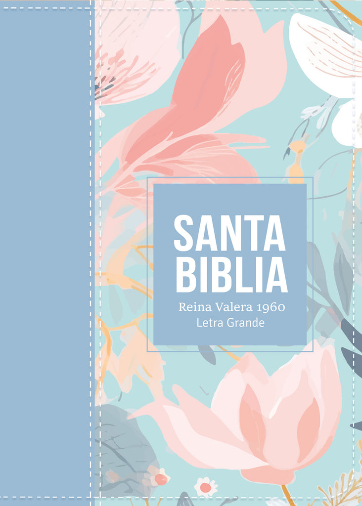 Biblia RVR 1960 Compacta Letra Grande 11 puntos Símil Piel Acero