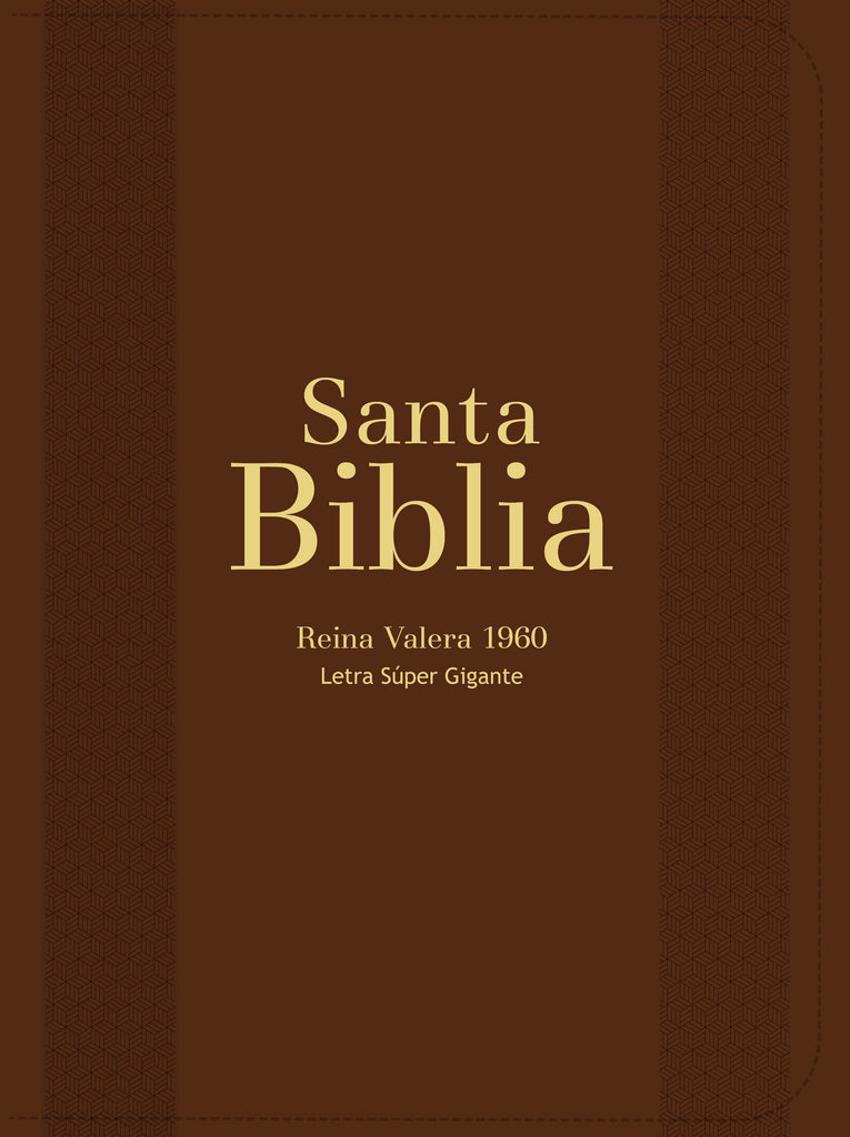 BIBLIA RVR 1960 LETRA SUPER GIGANTE SIMIL PIEL MARRON