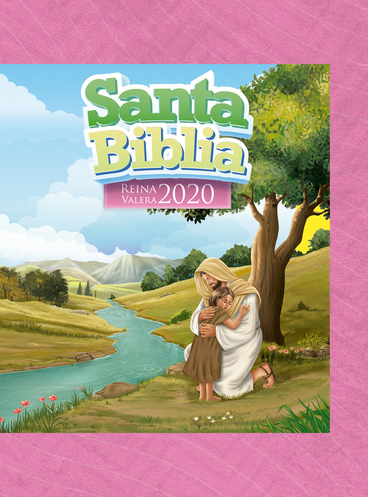 Biblia RVR 2020 para Niñas Rosada Vinilo con Cierre